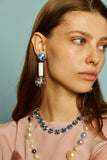 Sunray earrings - sapphire