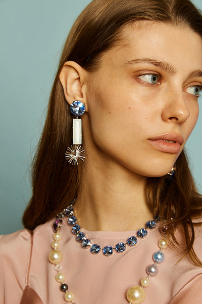 Sunray earrings - sapphire