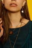 Baby Giselle hoop and star earrings (gold, silver)