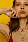 Puzzle necklace - gold