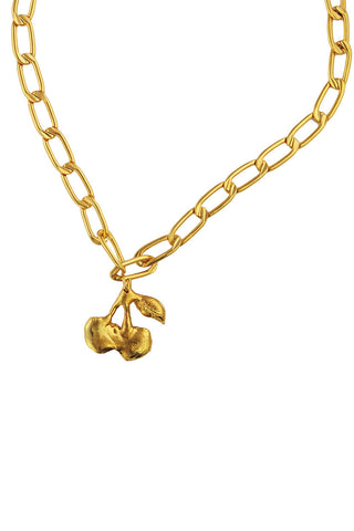 Odelle cherry necklace/ bracelet - gold