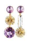 Sunray earrings - lilac